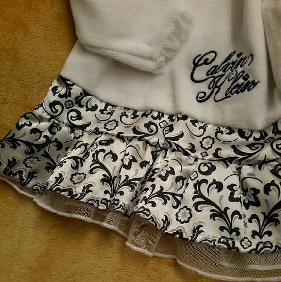 Calvin Klein Dress (Black/White) L-6 - Picture 2 of 7